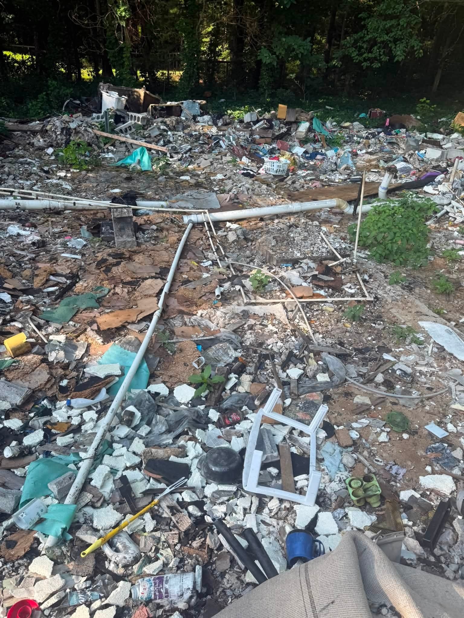 Debris removal in Spring Lake